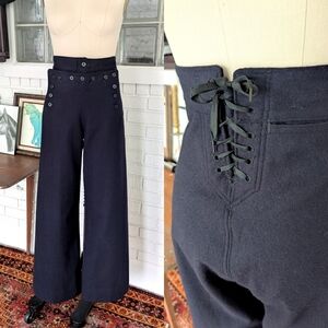 Vintage 70's wool Navy Crackerjack uniform pants